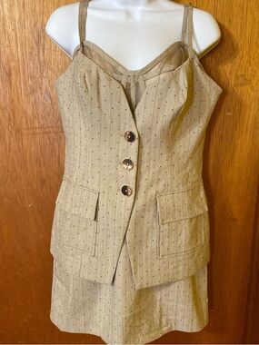 NWT Maeve pinstripe blazer dress with faux bustier